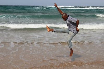 Enjoying the beach